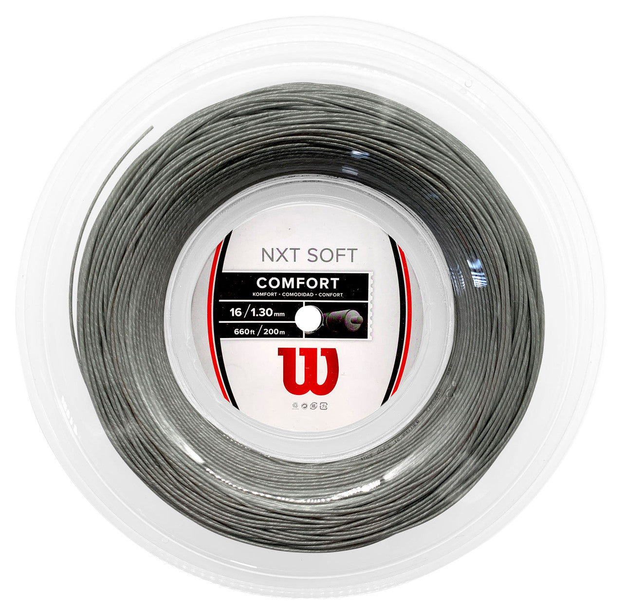 Wilson NXT Soft 200m Tennis Reel String Grey 1.30 mm