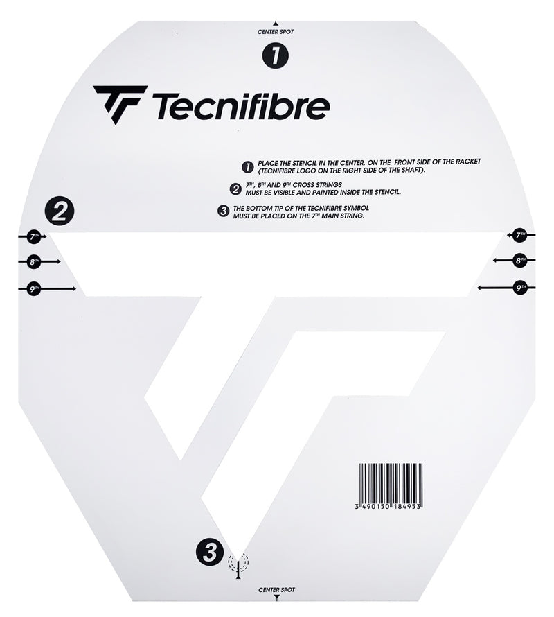Tecnifibre Tennis Racket Stencil Card