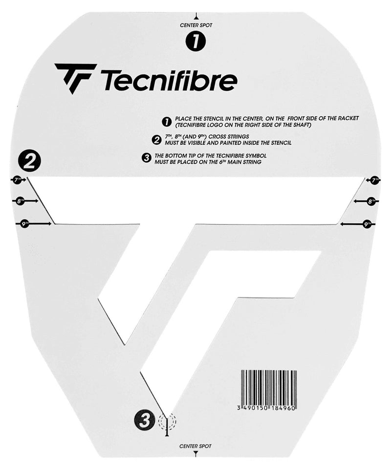 Tecnifibre Squash Racket Stencil Card