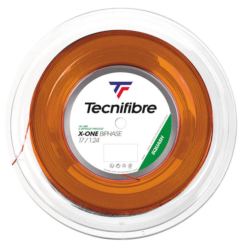 Tecnifibre X-ONE BIPHASE SQUASH 1.24mm 17 200m Reel