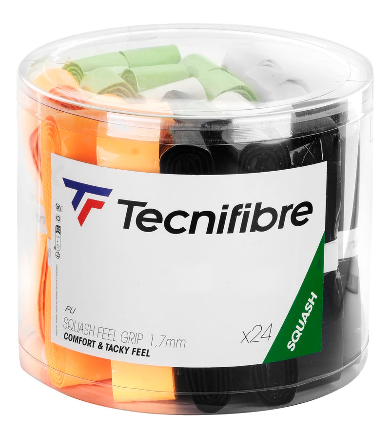 Tecnifibre SQUASH FEEL Replacement Grip 24 Pack