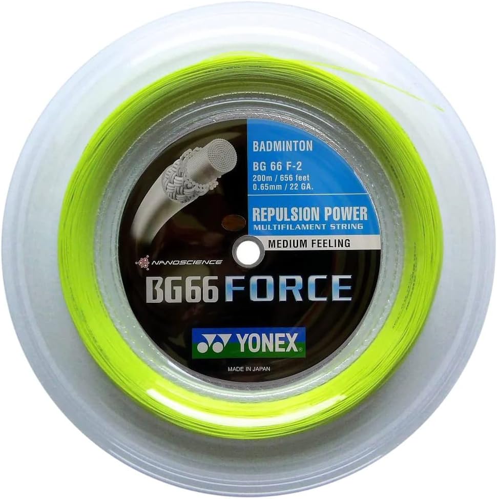 ヨネックス バドミントン用 ガット BG66 FORCE チーム100