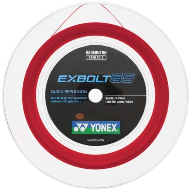 YONEX EXBOLT 65 バドミントンガット 200m Yonex EXBOLT 65 0.65mm 200m Reel