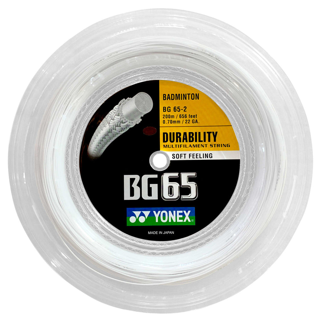 YONEX　ヨネックス　BG65　200mロール　（ホワイト） REEL_WHITE_b9b1a96a-0905-4330-