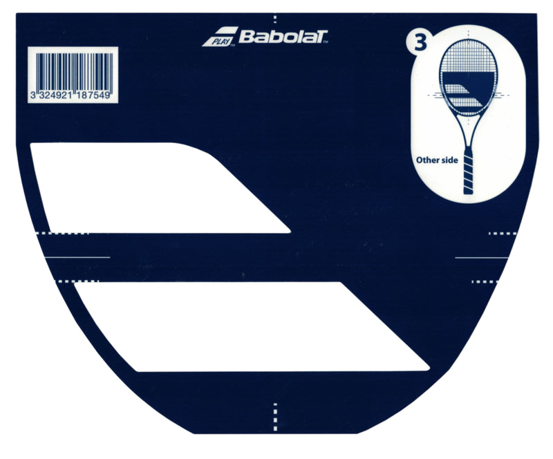 Babolat Tennis Racket Stencil Card